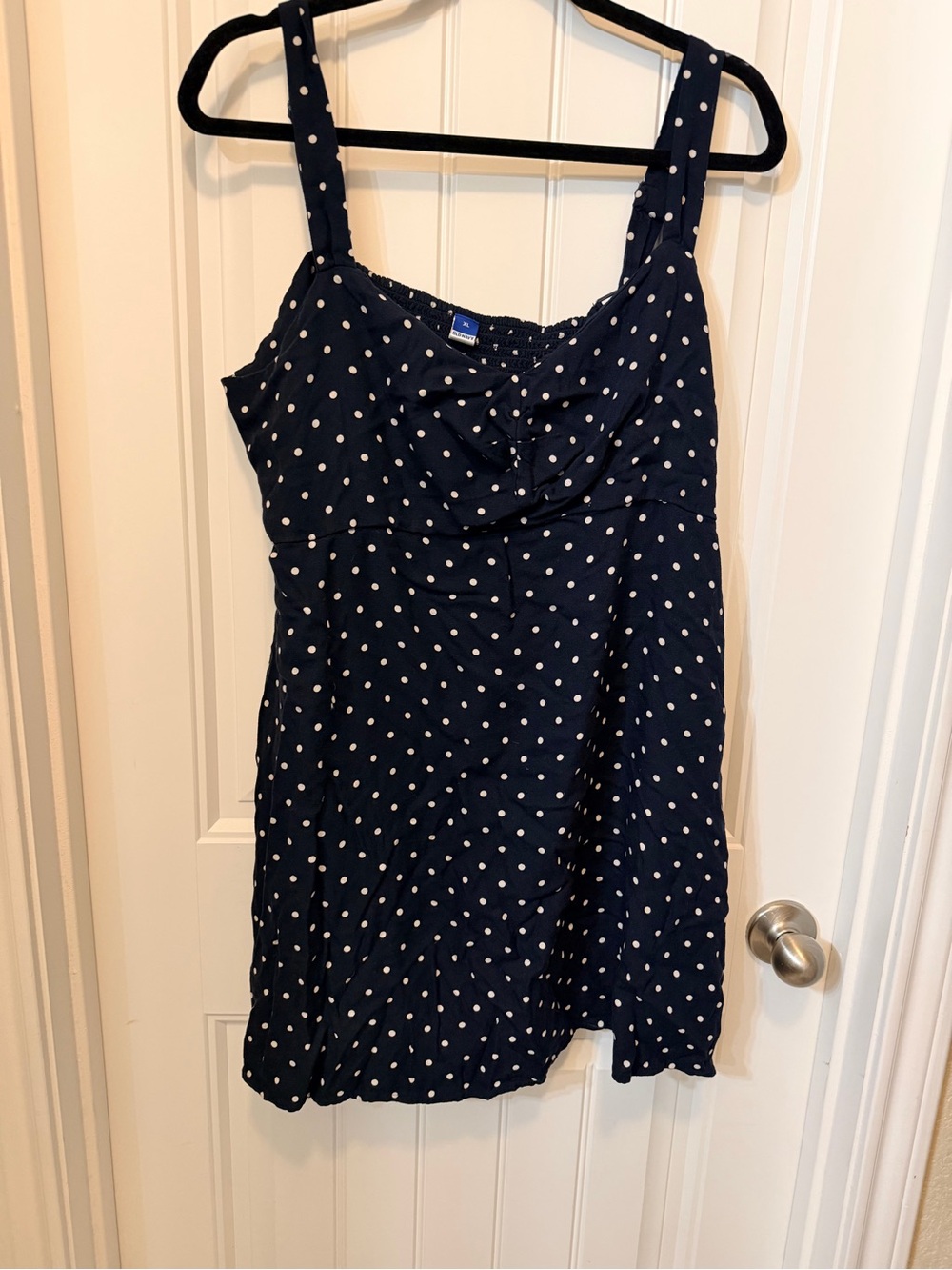 Old Navy Navy Blue Polka Dot Sundress